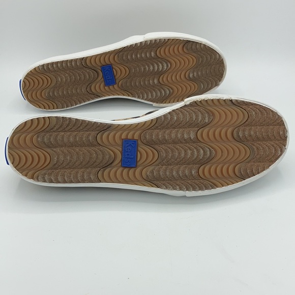 Keds Double Decker Leopard Cheetah Print Sneakers Slip On Shoes Dream Foam - Picture 5 of 9